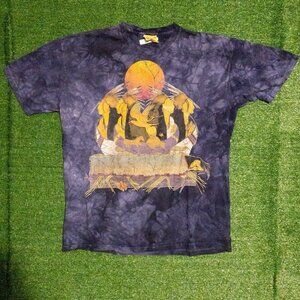 VINTAGE 1995 THE MOUNTAIN MENS T SHIRT GINA GRAY ALL OVER PRINT TIE DYE SIZE XXL